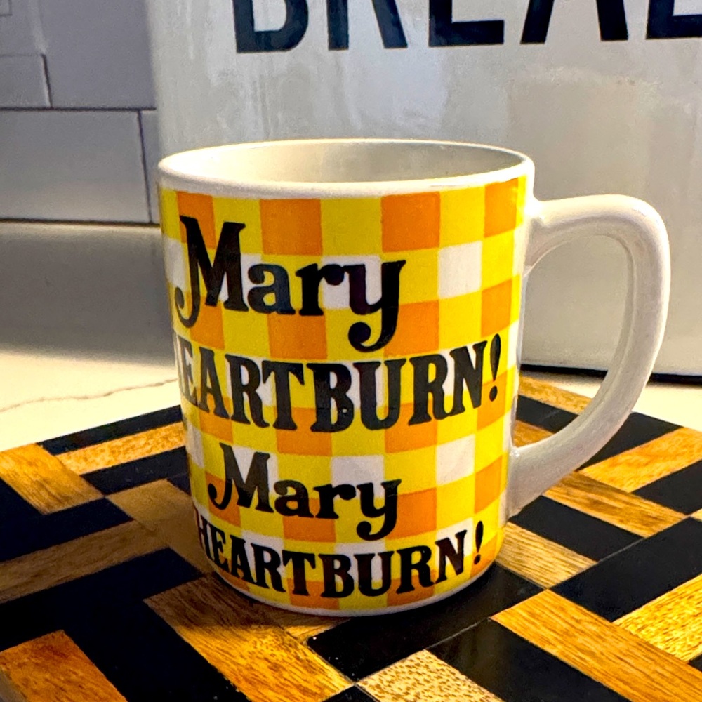 Vintage mug SNL skit titled “Mary Heartburn” play on “Mary Hartman Mary Hartman”